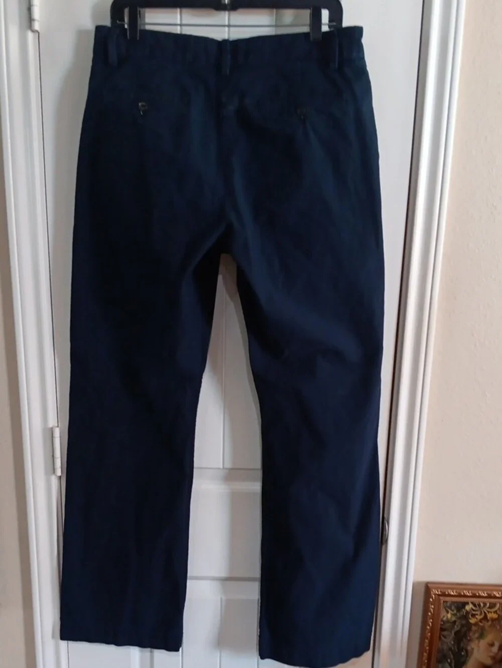 Vintage Banana Republic Navy Blue Fine Bedford Cord Pants 34x34 Y2K